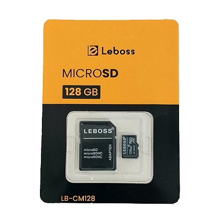 Cartão de Memória Micro SD 128Gb com Adaptador