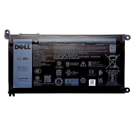 Bateria Notebook Dell Inspiron Original Genuína WDX0R 42Wh (Forma de envio, somente via PAC, não escolha Sedex)