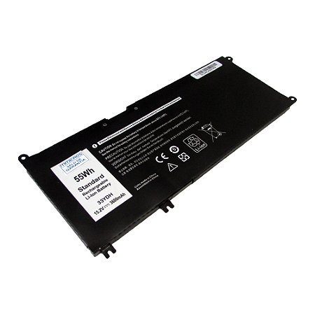 Bateria Notebook Compatível Dell 33YDH Inspiron 7779 7778 G3 3579 15.2V 56Wh 3500mAh (Forma de envio, somente via PAC, não escolha Sedex)