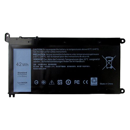 Bateria Notebook Dell Part Number WDX0R - 42wh (Forma de envio, somente via PAC, não escolha Sedex)