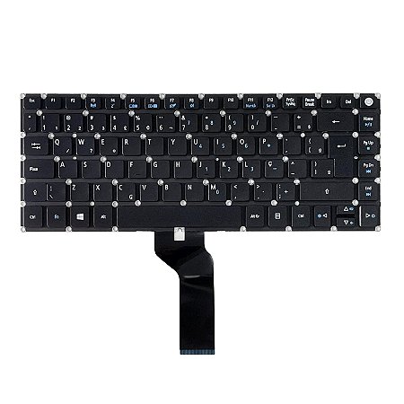 Teclado Para Notebook Acer Aspire E14 E5-473 E5-474 E5-475 E5-432 - Preto - Português Brasil