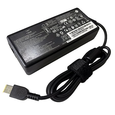 Fonte Carregador Para Notebook Lenovo 20v 6,75a 135w Conector 11mm X 4mm Compatível Gamer Legion Ideapad Gaming Thinkcentre Thinkstation
