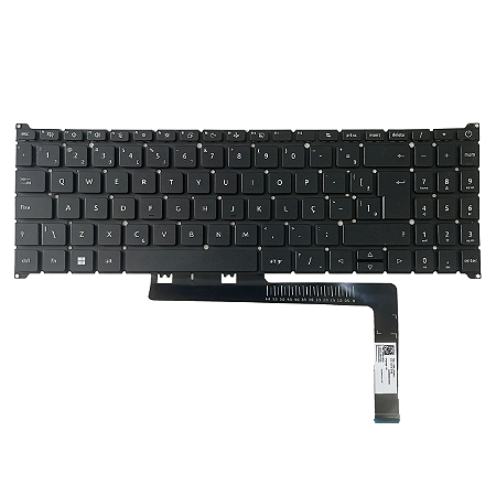 Teclado Para Notebook Compatível Acer Nitro V15 Anv15-51-57ws N23q22 Sem iluminação