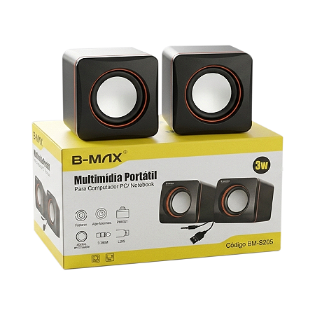 Caixa de Som USB 2.0W Multimidia BM-S205