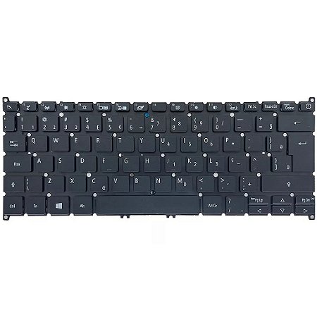 Teclado para Notebook Compatível Acer A514-53-59QJ ABNT2 Preto - Modelo N19H2