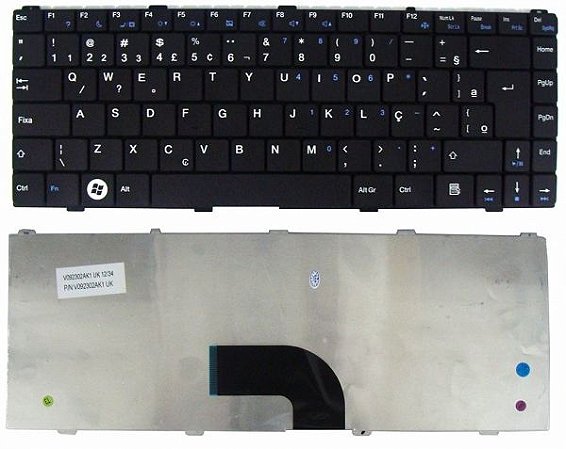 Teclado Notebook Ibyte Fly Active 5 6 7 V092302ak1 Pk130cf3a44 Sg-37400-40a Brasint BL10