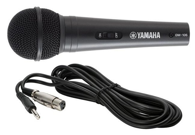 Microfone Dinâmico Cardióide com Fio Yamaha DM105