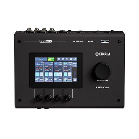 URX44 Yamaha Interface de Áudio Preta Nova Lacrada Garantia 1 ano com Curso Cubase AI