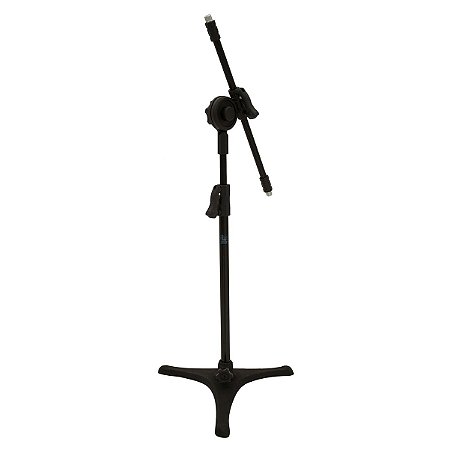 Pedestal para Microfone modelo Mini Girafa com Base de Ferro PE-3MF - Cor Preta