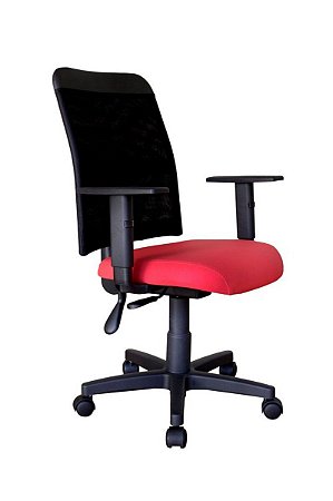 Cadeira para Escritório e Home Office Linha Conti Vermelho