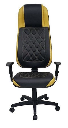 Cadeira Gamer para Home Office Linha Gamer Blenda Amarelo
