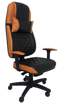 Cadeira Gamer para Escritório Linha Gamer Cagliari Laranja