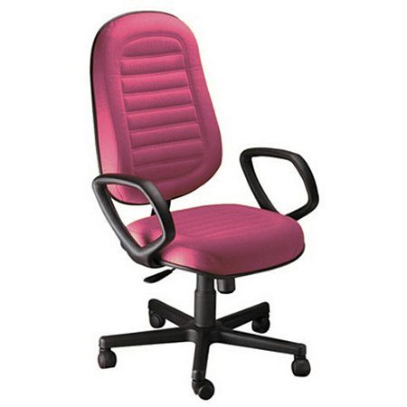 Cadeira Presidente Gomada com Braços Linha Blenda Rosa