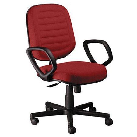 Cadeira Diretor Gomada com Braços Linha Blenda Vermelho