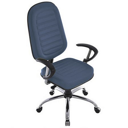 Cadeira para Escritório Presidente Gomada Linha Blenda Azul