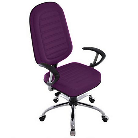 Cadeira para Escritório Presidente Gomada Linha Blenda Roxo
