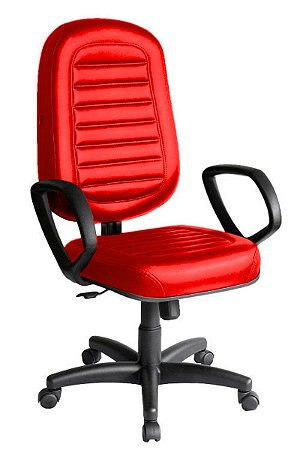 Cadeira Presidente para Escritório Linha Blenda Vermelho