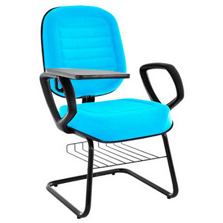 Cadeira Escolar Universitária com prancheta para Escolas e Faculdades Linha Blenda Azul