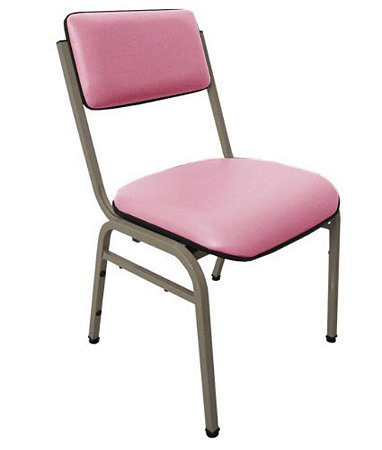 Cadeira Empilhável para Auditórios Linha Hotel Smart Rosa
