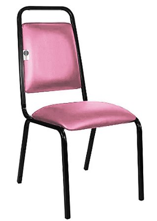 Cadeira Empilhável para Hotelaria Linha Hotel Fremont Rosa