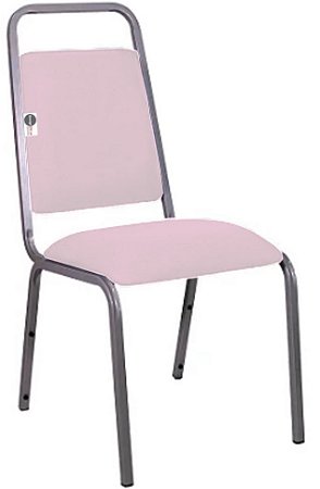 Cadeira Empilhável para Hotelaria Linha Hotel Fremon Rosa