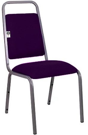 Cadeira Empilhável para Hotelaria Linha Hotel Fremon Roxo