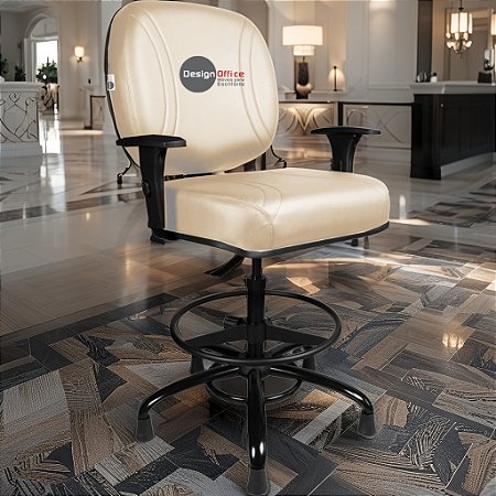 Cadeira Caixa Alta que Suporta até 250kg para Porteiros e Obesos, ideal para Portaria de Prédios e Condomínios