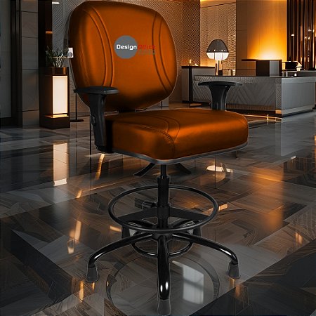 Cadeira Caixa Alta que Suporta até 250kg para Porteiros e Obesos, ideal para Portaria de Prédios e Condomínios