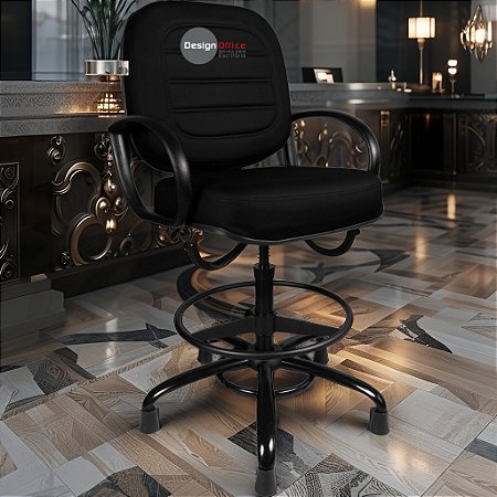 Cadeira Caixa Alta que Suporta até 250kg para Porteiros e Obesos, ideal para Portaria de Prédios e Condomínios