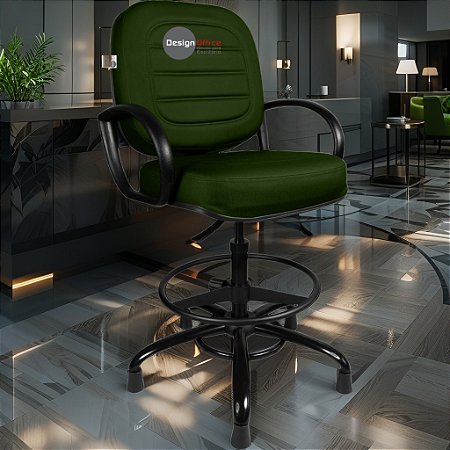 Cadeira Caixa Alta que Suporta até 250kg para Porteiros e Obesos, ideal para Portaria de Prédios e Condomínios