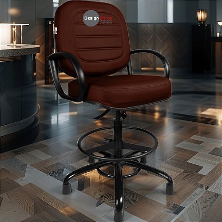 Cadeira Caixa Alta que Suporta até 250kg para Porteiros e Obesos, ideal para Portaria de Prédios e Condomínios