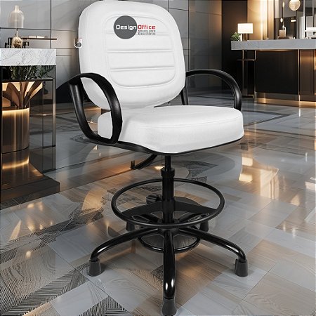 Cadeira Caixa Alta que Suporta até 250kg para Porteiros e Obesos, ideal para Portaria de Prédios e Condomínios