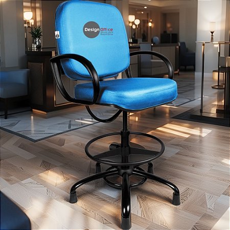 Cadeira Caixa Alta que Suporta até 250kg para Porteiros e Obesos, ideal para Portaria de Prédios e Condomínios