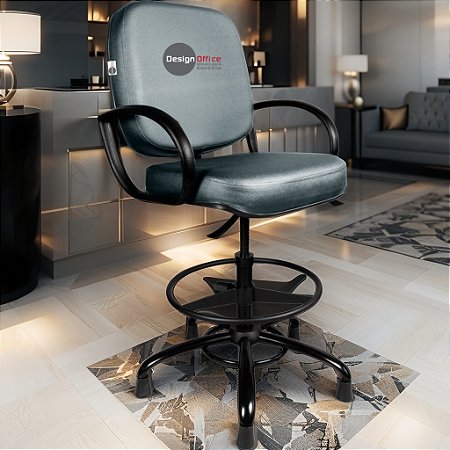 Cadeira Caixa Alta que Suporta até 250kg para Porteiros e Obesos, ideal para Portaria de Prédios e Condomínios