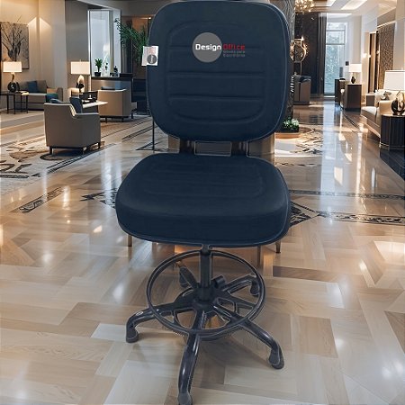 Cadeira Caixa Alta que Suporta até 250kg para Porteiros e Obesos, ideal para Portaria de Prédios e Condomínios