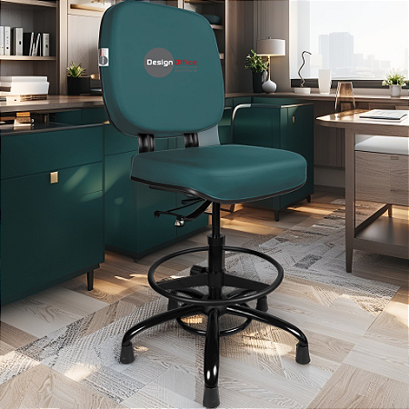 Cadeira Caixa Alta que Suporta até 250kg para Porteiros e Obesos, ideal para Portaria de Prédios e Condomínios