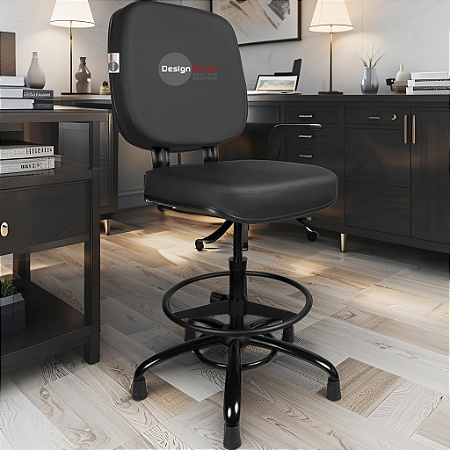 Cadeira Caixa Alta que Suporta até 250kg para Porteiros e Obesos, ideal para Portaria de Prédios e Condomínios