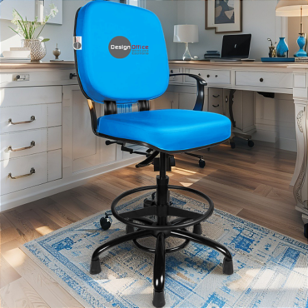 Cadeira Caixa Alta que Suporta até 250kg para Porteiros e Obesos, ideal para Portaria de Prédios e Condomínios