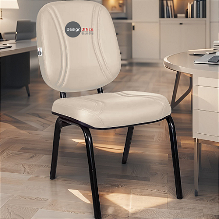 Cadeira Super Reforçada que Suporta até 200kg para Obesos e Porteiros, ideal para Escritório, Escolas e Portaria de Prédios e Condomínios - Bege