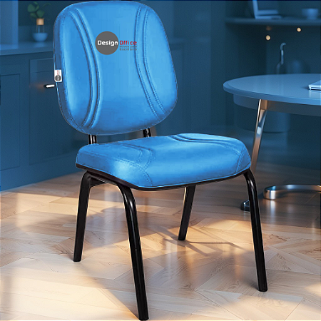 Cadeira Super Reforçada que Suporta até 200kg para Obesos e Porteiros, ideal para Escritório, Escolas e Portaria de Prédios e Condomínios - Azul Bebê
