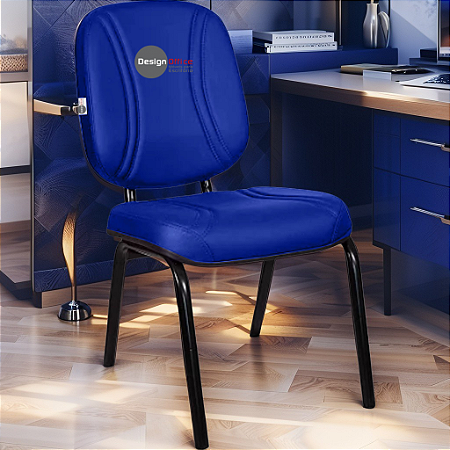 Cadeira Super Reforçada que Suporta até 200kg para Obesos e Porteiros, ideal para Escritório, Escolas e Portaria de Prédios e Condomínios - Azul Royal