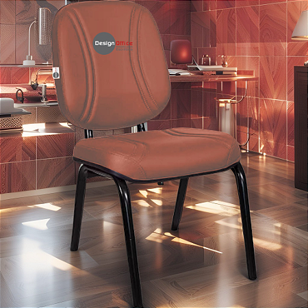 Cadeira Super Reforçada que Suporta até 200kg para Obesos e Porteiros, ideal para Escritório, Escolas e Portaria de Prédios e Condomínios - Vermelho Telha