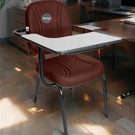 Cadeira Escolar Super Reforçada que Suporta até 200kg para Obesos, ideal para Escolas e Faculdades - Vermelho Vinho