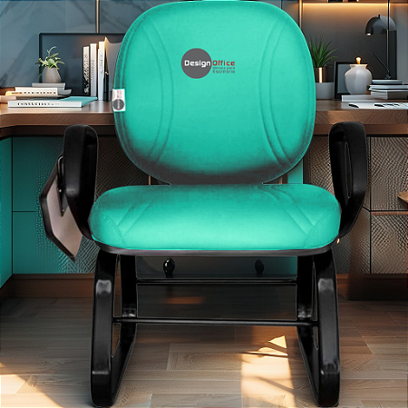 Cadeira Escolar Super Reforçada que Suporta até 300kg para Obesos, ideal para Escolas e Faculdades - Linha Fat - Verde Água
