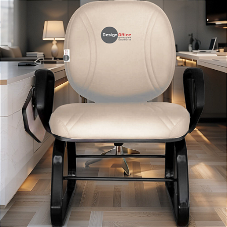 Cadeira Escolar Super Reforçada que Suporta até 300kg para Obesos, ideal para Escolas e Faculdades - Linha Fat - Bege