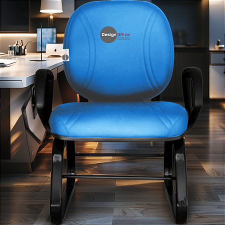 Cadeira Escolar Super Reforçada que Suporta até 300kg para Obesos, ideal para Escolas e Faculdades - Linha Fat - Azul Bebê