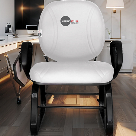 Cadeira Escolar Super Reforçada que Suporta até 300kg para Obesos, ideal para Escolas e Faculdades - Linha Fat - Branco