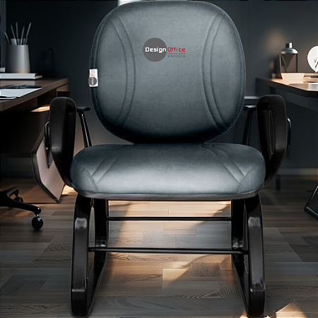 Cadeira Escolar Super Reforçada que Suporta até 300kg para Obesos, ideal para Escolas e Faculdades - Linha Fat - Cinza Escuro