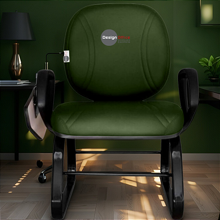 Cadeira Escolar Super Reforçada que Suporta até 300kg para Obesos, ideal para Escolas e Faculdades - Linha Fat - Verde Escuro