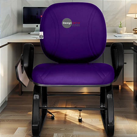 Cadeira Escolar Super Reforçada que Suporta até 300kg para Obesos, ideal para Escolas e Faculdades - Linha Fat - Roxo